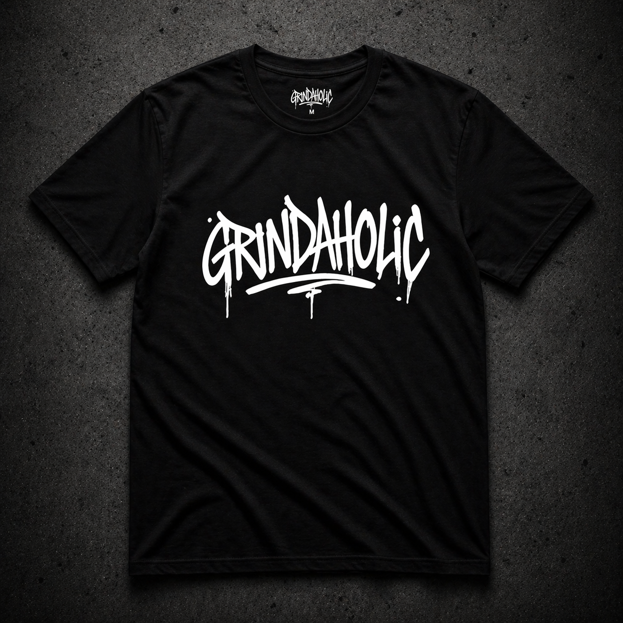 Grindaholic Classic Tee (white)
