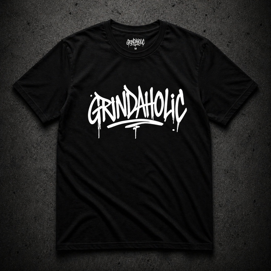 Grindaholic Classic Tee (white)