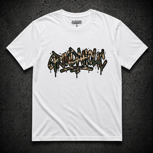 Grindaholic Classic Camo Tee